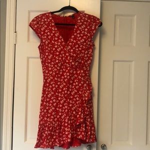 J.crew Mercantile red floral dress sz 2